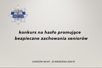 konkurs na hasło promujące bezpieczne zachowania seniorów