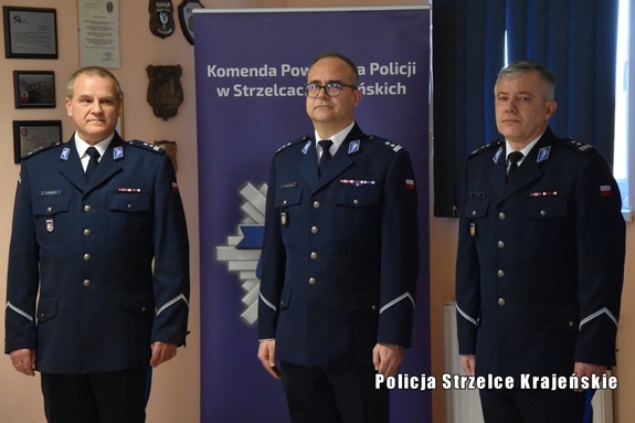 Młodszy inspektor Andrzej Panek z powierzonymi obowiązkami Z-cy Komendanta Powiatowego Policji w Strzelcach Krajeńskich