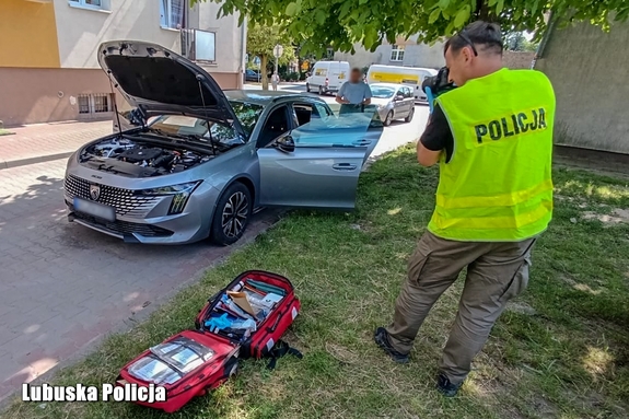 Skradziony peugeot o wartości około 100 tysięcy złotych odzyskany przez kryminalnych